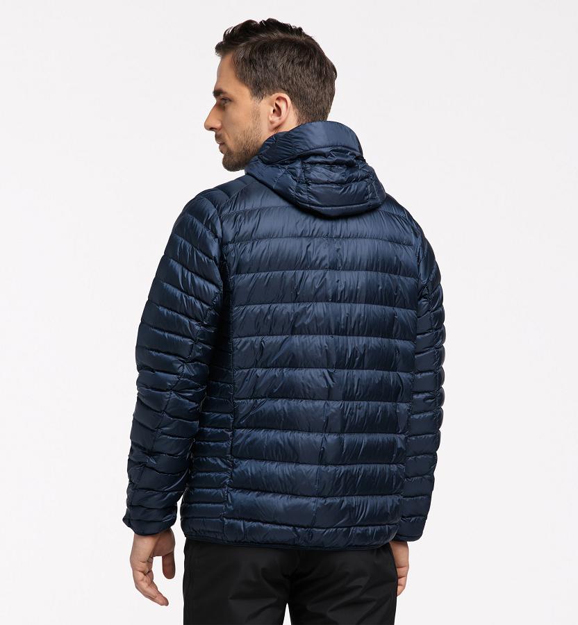 Haglöfs Mens Roc Down Jacket Dark Blue New Zealand 74351QAMK